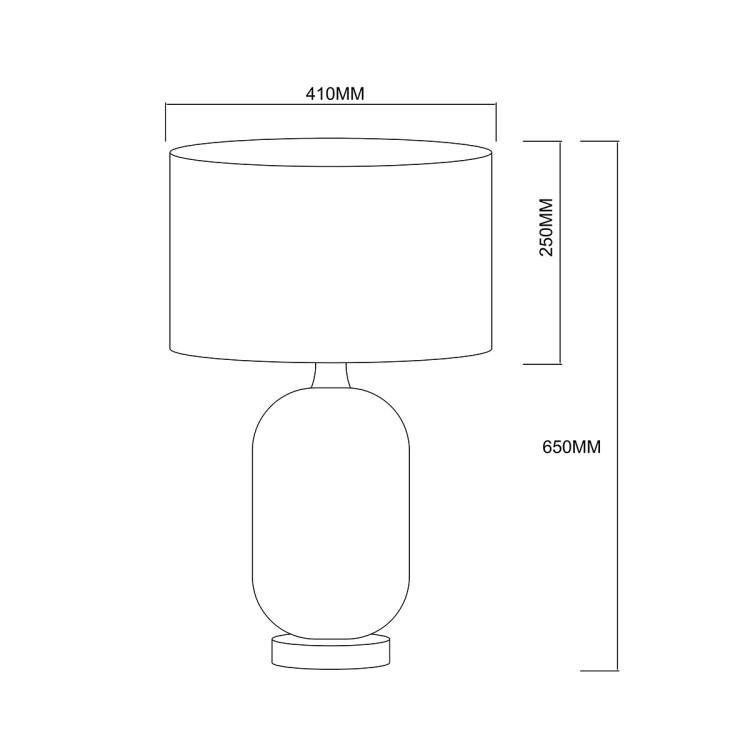 Lampa stołowa Tamiza 65 cm biała 1xE27 - 11282