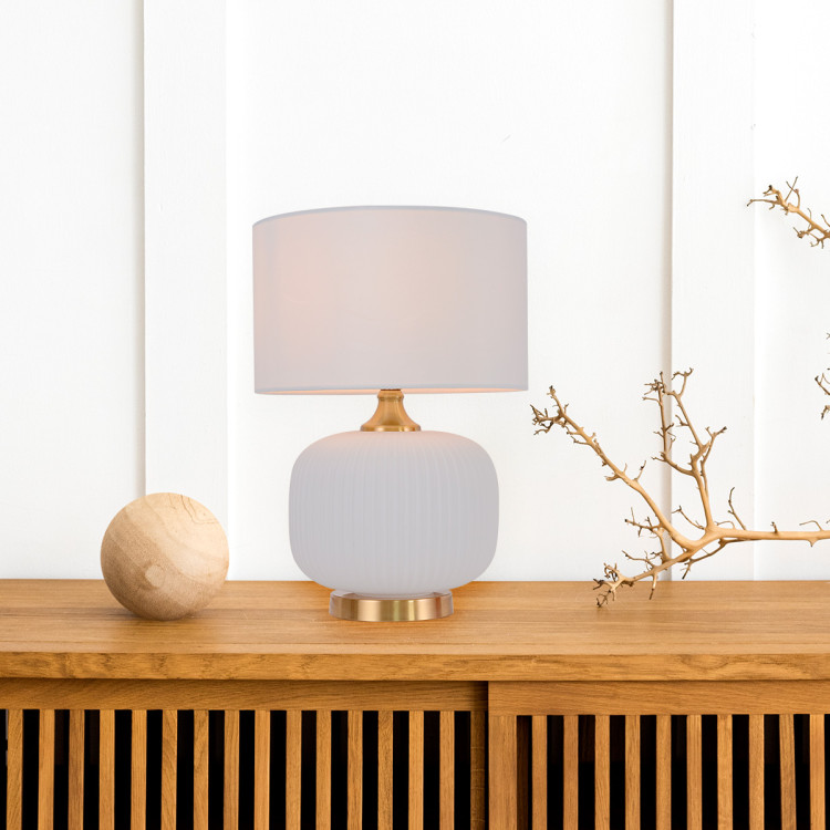 Lampa stołowa Tamiza 48 cm biała 1xE27 - 11284