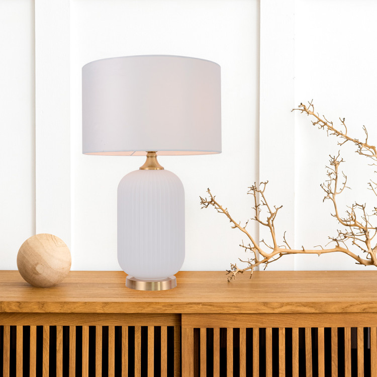 Lampa stołowa Tamiza 65 cm biała 1xE27 - 11287