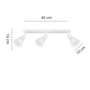 Zestaw reflektorów spot Malta biały 3xE14