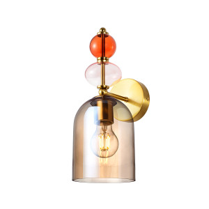 Kinkiet Tropea bursztynowy 1xE27