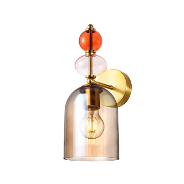 Kinkiet Tropea bursztynowy 1xE27