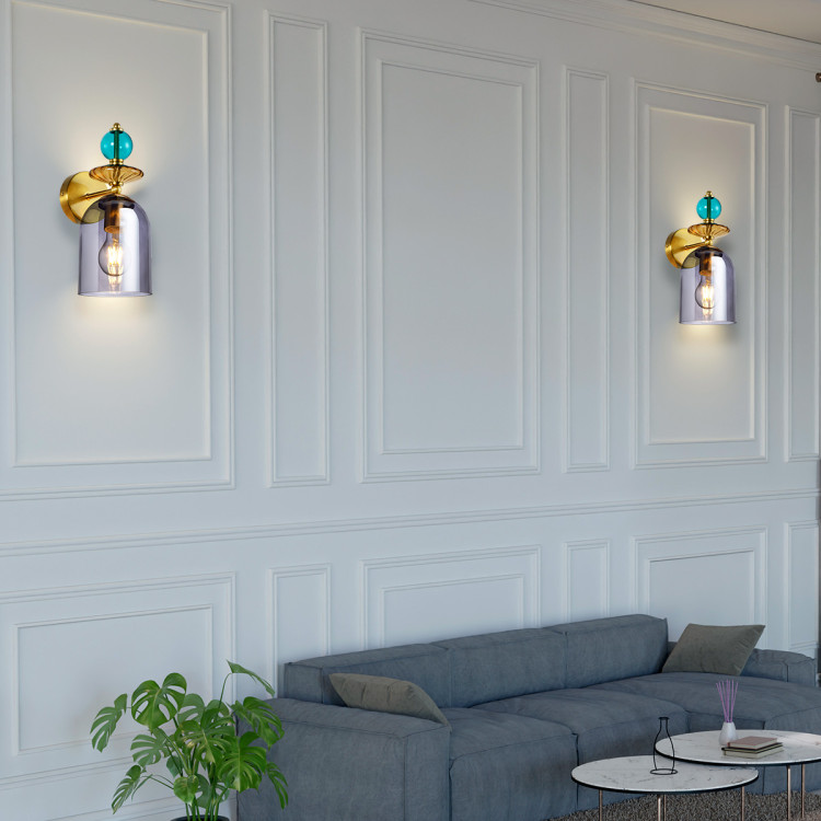 Kinkiet Tropea dymny 1xE27 - 11349