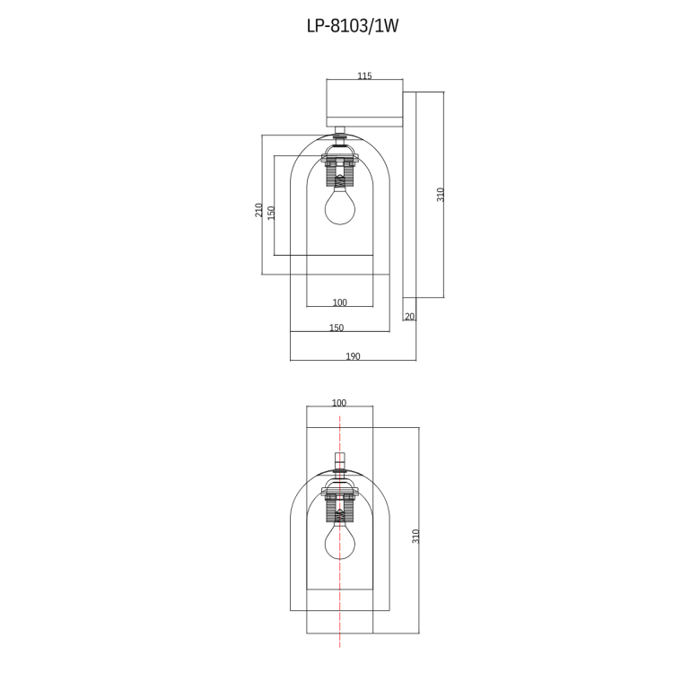 Kinkiet Elaris bursztynowy 1xE27 - 11386