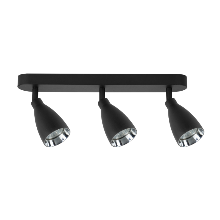 Campana 3 spot czarny 3xGU10 - 11426