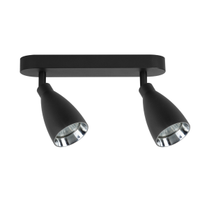 Campana 2 spot czarny 2xGU10