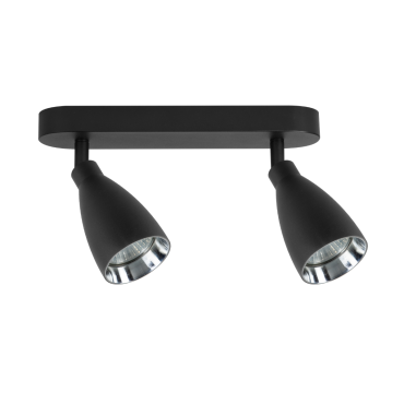 Campana 2 spot czarny 2xGU10