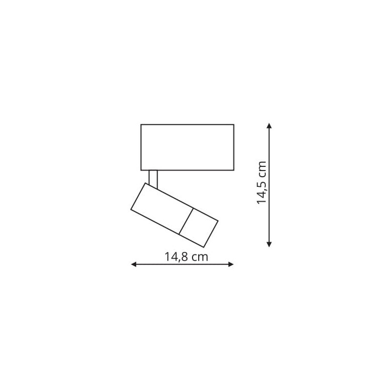 Reflektor do szynoprzewodów Magnetic Sun czarny LED 3000K - 1646