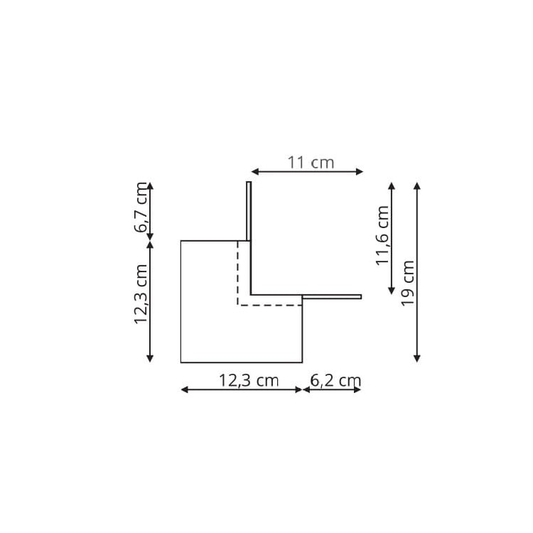 Magnetic łącznik zewnętrzny czarny - 1697