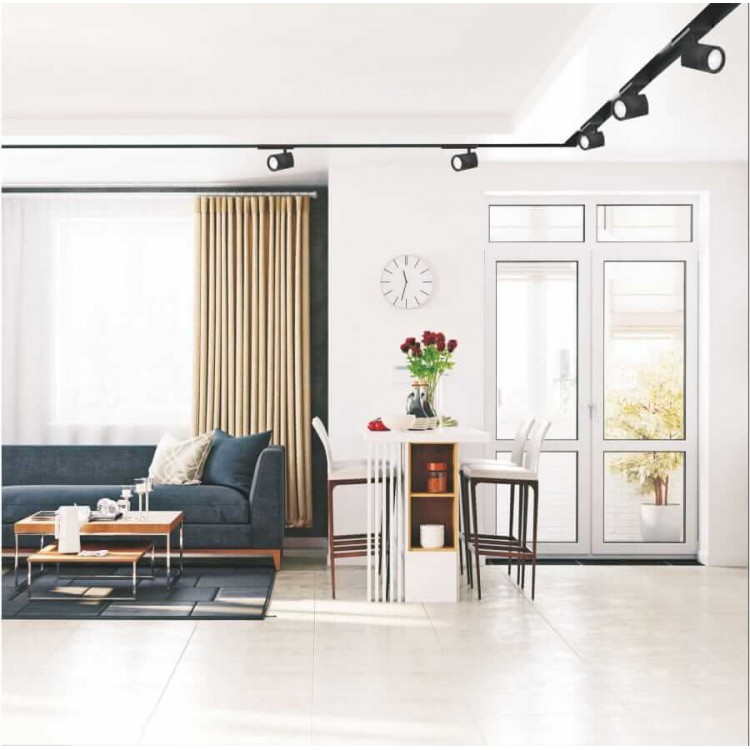 Magnetic szyna wpuszczana 2 m czarna - 1700