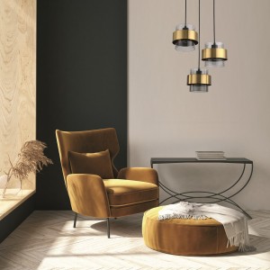 Lampa wisząca Miele dymna 3xE27