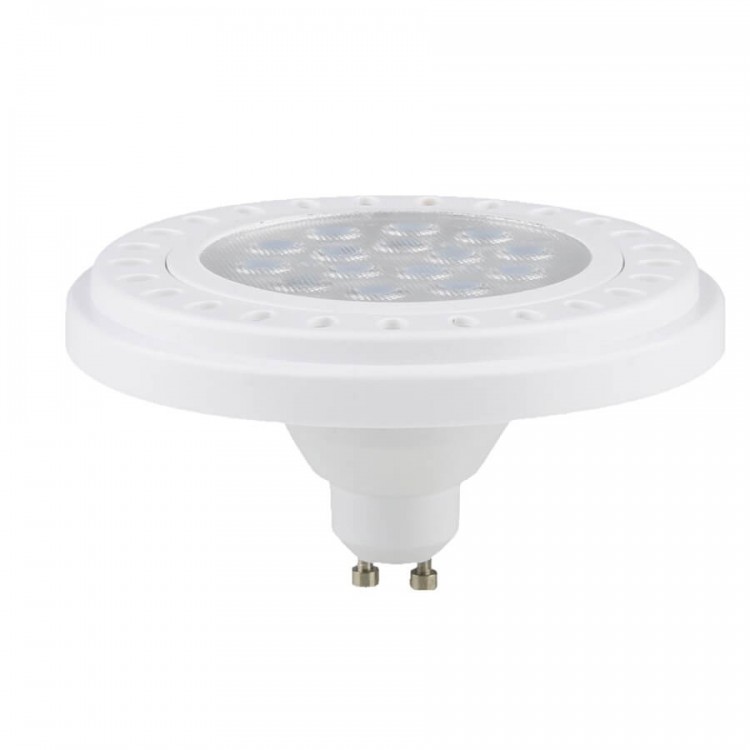 Żarówka ES111 GU10 biała LED 9W 3000K plastik - 2170