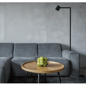 Lampa podłogowa Snow czarna 1xGU10