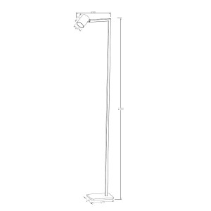 Lampa podłogowa Snow biała 1xGU10