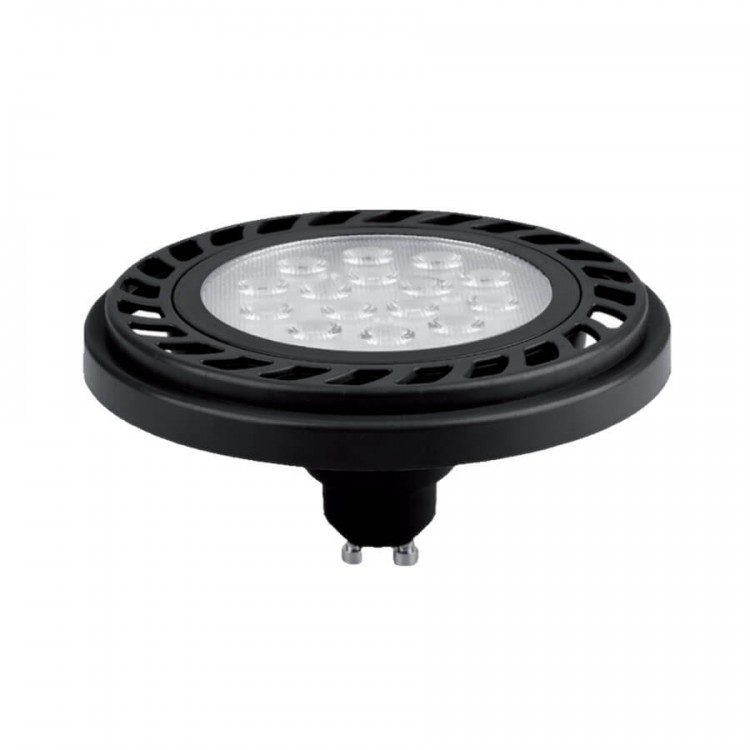 Żarówka ES111 GU10 czarna LED 9W 3000K plastik - 2432