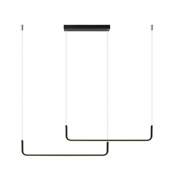 Lampa wisząca Malawi czarna Tuya Smart LED CCT