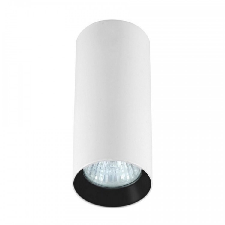 Tuba natynkowa Manacor 17 cm biało - czarne 1xGU10 - 2735