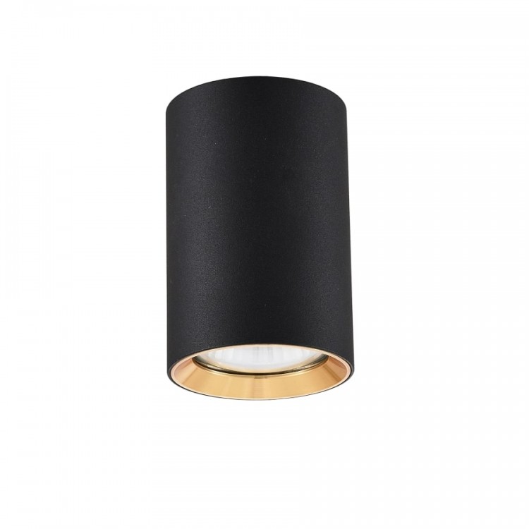 Tuba natynkowa Manacor 9 cm czarno - złota 1xGU10 - 2739