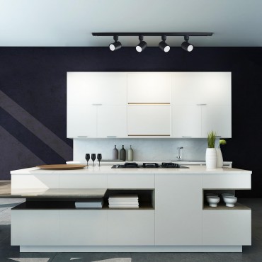 Reflektor Snow 1F czarny 1xGU10