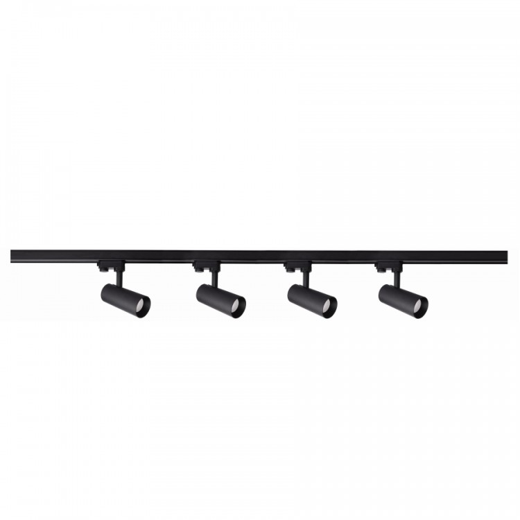 Zestaw oświetlenia szynowego Ice SET 3F czarny 4xGU10 - 2858
