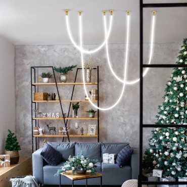 Lampa wisząca Rope Light 2 m biała Tuya Smart LED CCT