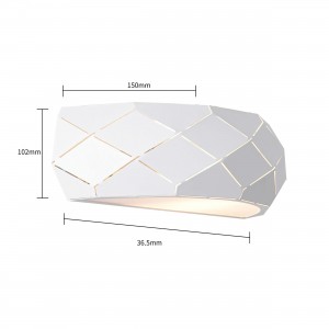 Kinkiet Reus biały 1xE27