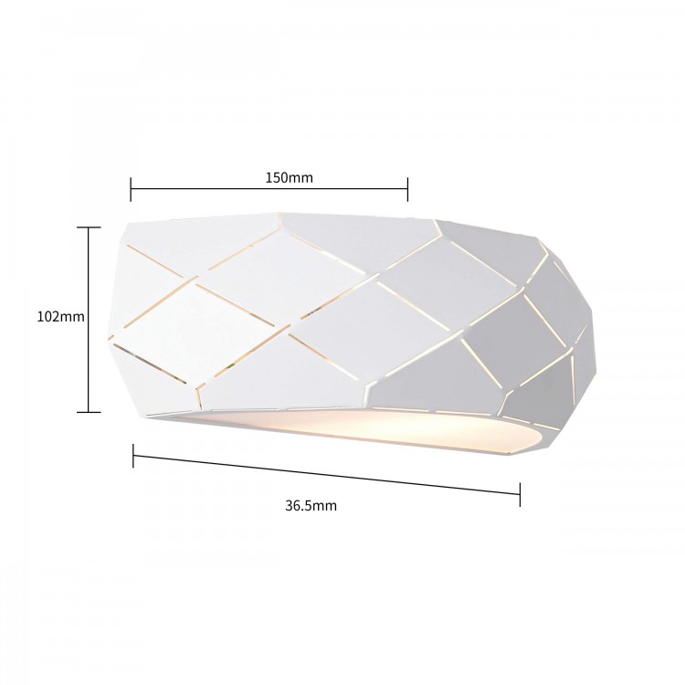 Kinkiet Reus biały 1xE27 - 3097