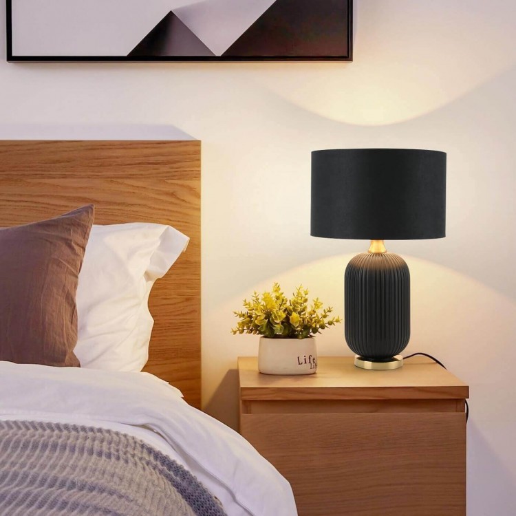 Lampa stołowa Tamiza 65 cm czarna 1xE27 - 3172