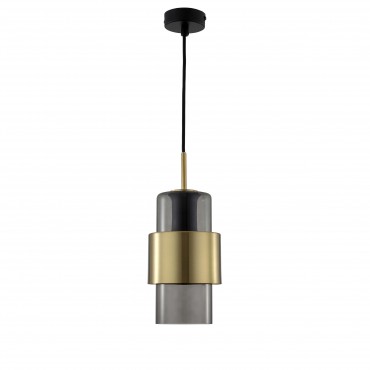 Lampa wisząca Miele dymna 1xE27