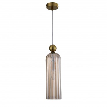 Lampa wisząca Piega 1 amber 1xE14