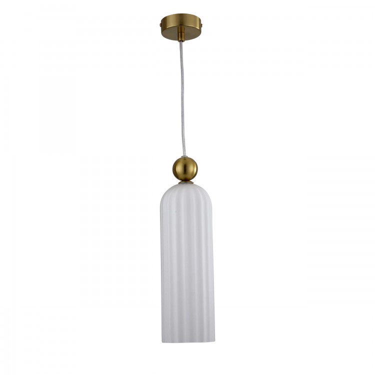 Lampa wisząca Piega 1 biała 1xE14 - 3221