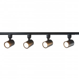 Zestaw oświetlenia szynowego Snow SET 1F czarny 4xGU10