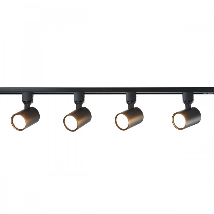 Zestaw oświetlenia szynowego Snow SET 1F czarny 4xGU10 - 3238