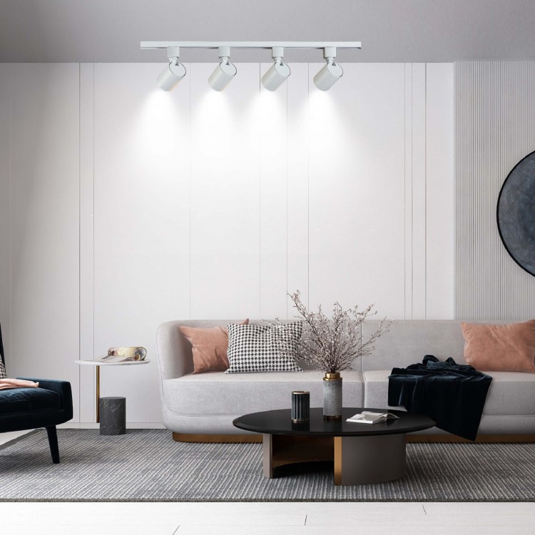 Zestaw oświetlenia szynowego Snow SET 3F biały 4xGU10 - 3254