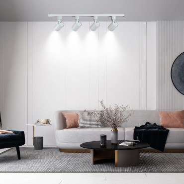 Zestaw oświetlenia szynowego Snow SET 3F biały 4xGU10