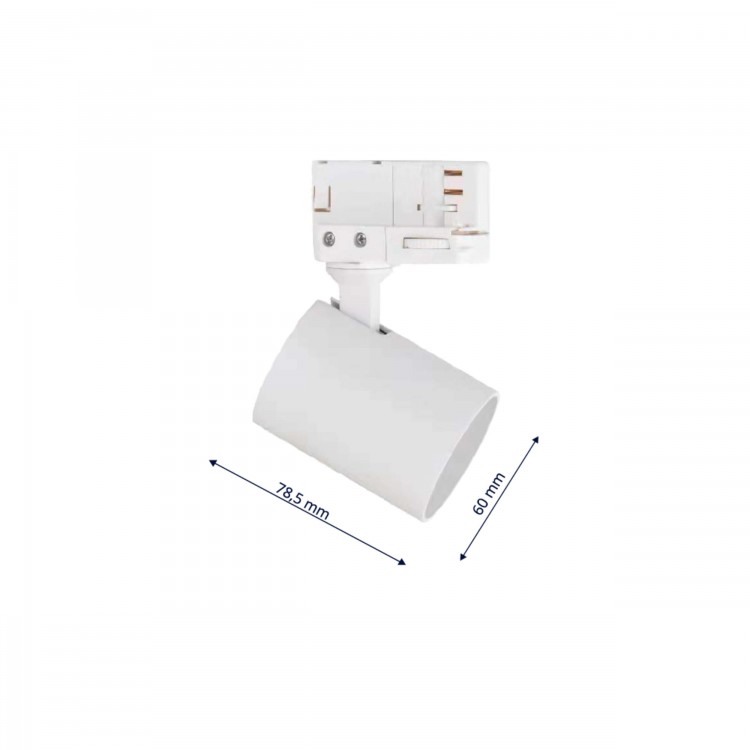 Zestaw oświetlenia szynowego Snow SET 3F biały 4xGU10 - 3260