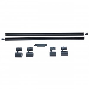 Zestaw oświetlenia szynowego Snow SET 3F czarny 4xGU10