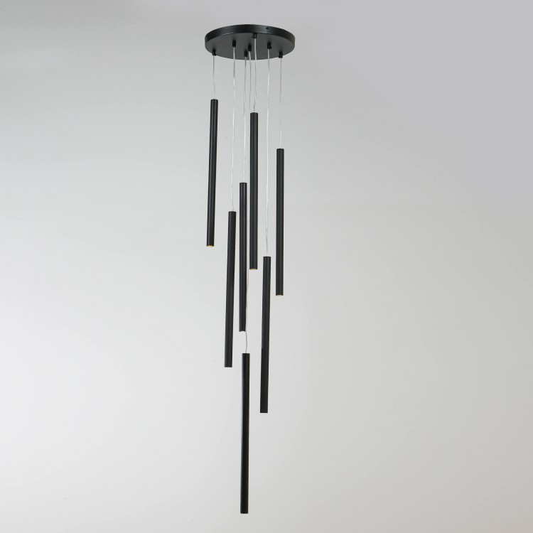 Lampa wisząca Lungo 7 czarna 7xG9 - 3308