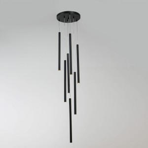 Lampa wisząca Lungo 7 czarna 7xG9