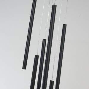 Lampa wisząca Lungo 7 czarna 7xG9