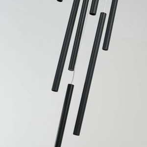 Lampa wisząca Lungo 7 czarna 7xG9