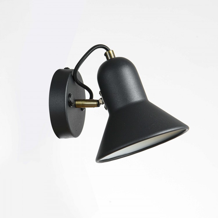 Kinkiet Astama czarny 1xE27 - 3333