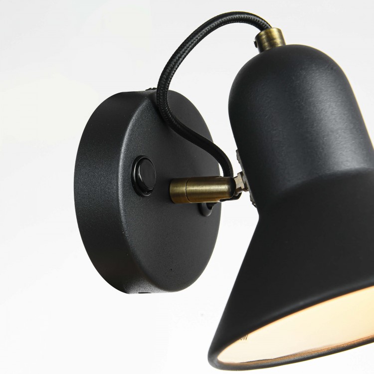 Kinkiet Astama czarny 1xE27 - 3335