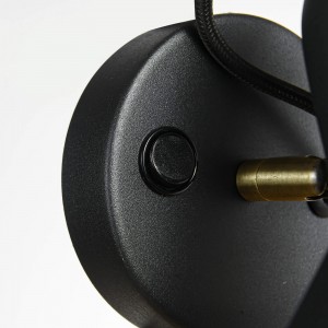 Kinkiet Astama czarny 1xE27