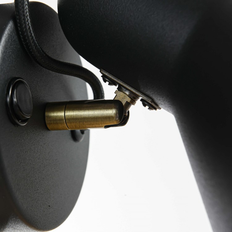 Kinkiet Astama czarny 1xE27 - 3339