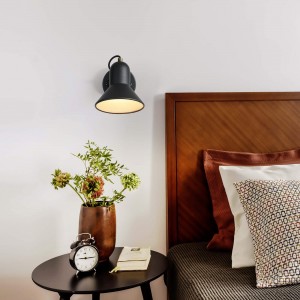 Kinkiet Astama czarny 1xE27