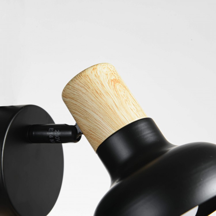 Kinkiet Arezzo czarny 1xE14 - 3352