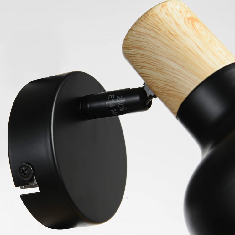 Kinkiet Arezzo czarny 1xE14 - 3353