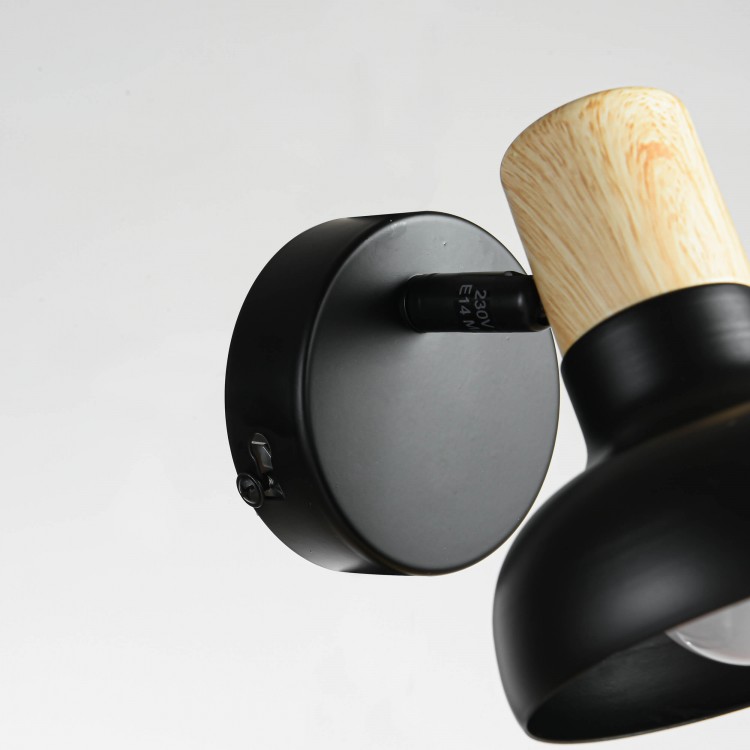 Kinkiet Arezzo czarny 1xE14 - 3354