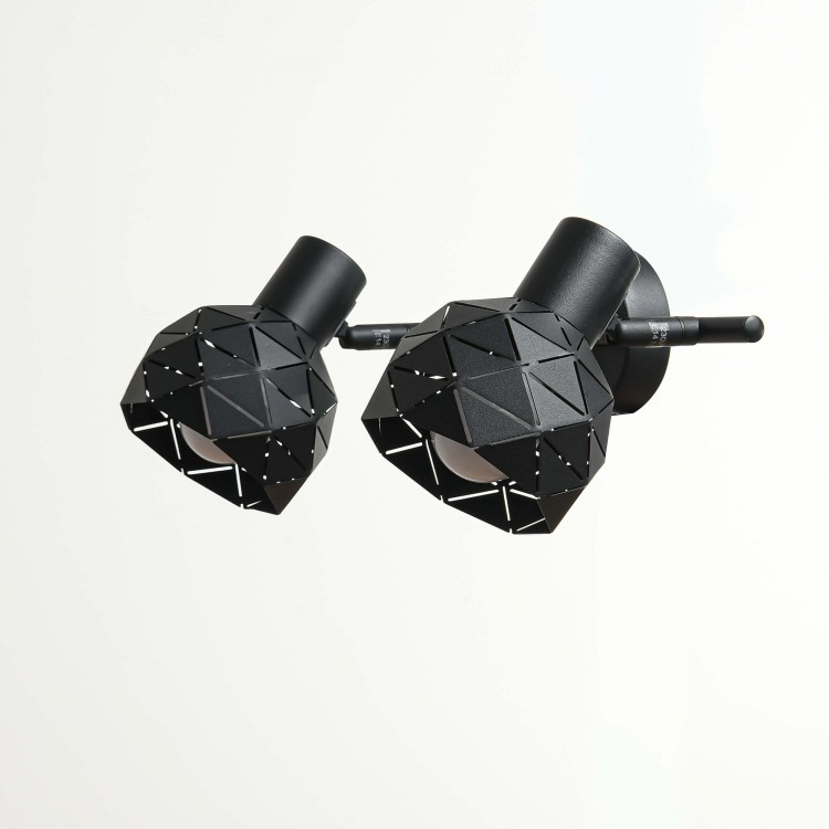 Spot Reus czarny 2xE14 - 3370